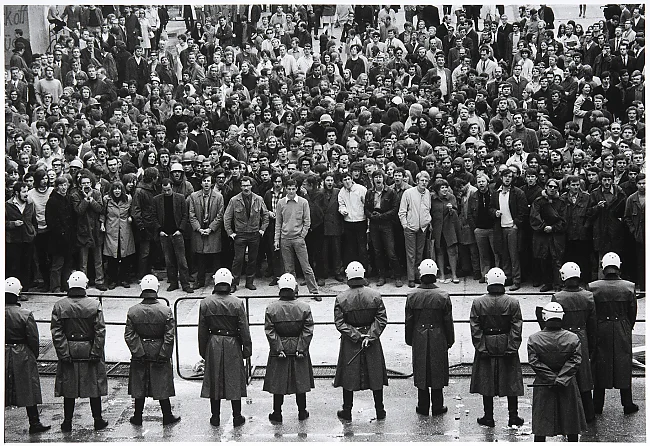 Barbara Klemm: Blockade der Goethe Universität, 16. Mai 1968 | © Barbara Klemm / HMF