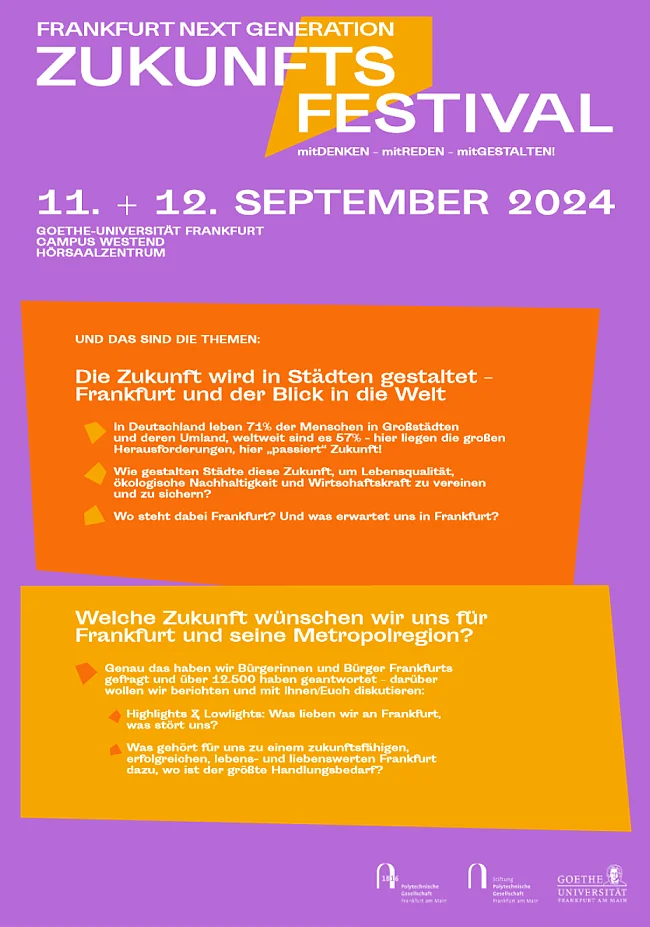 Cover des Frankfurt Next Generation Zukunftsfestivals | © Frankfurt Next Generation