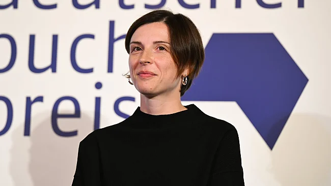 Dorothee Elmiger bei der Verleihung des Deutschen Buchpreises | © Arne Dedert/dpa