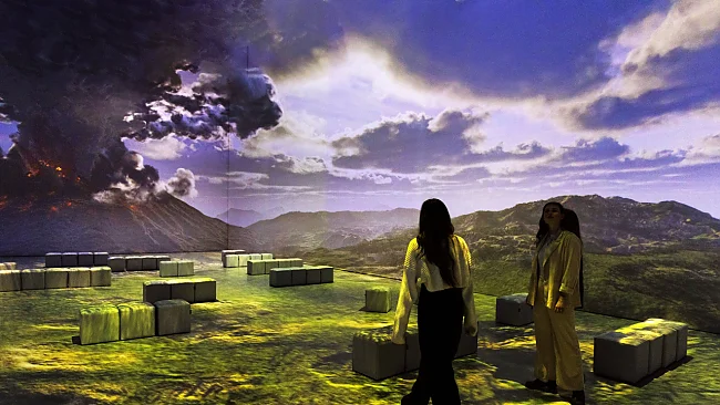 Eine immersive Rauminstallation über die Geschichte und den Untergang Pompejis | © Christoph Buckstegen