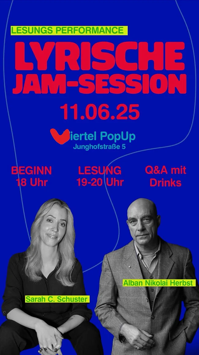 Eine poetische Lesungs-Performance im Viertel PopUp