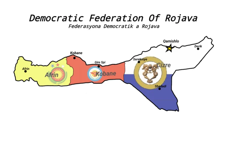 Flaggenkarten von Rojava