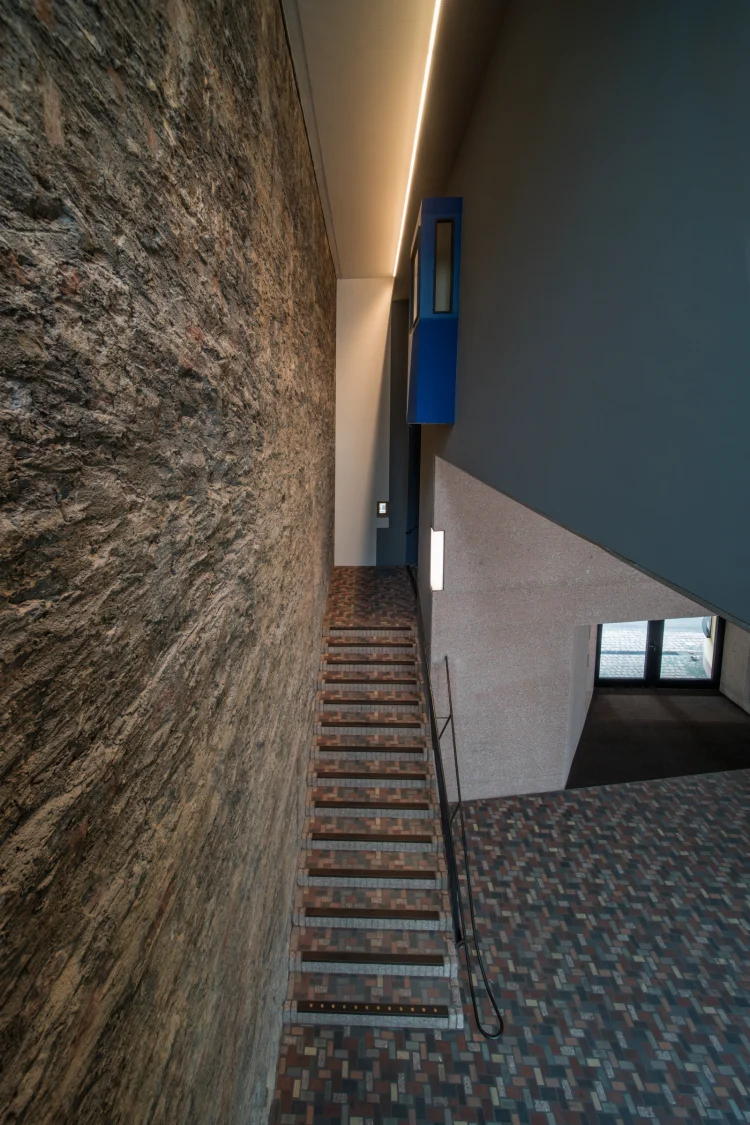 Brandwand des historischen Goethe-Hauses im Foyer des Deutschen Romantik-Museums | © Foto: Freies Deutsches Hochstift, Foto: Alexander Paul Englert