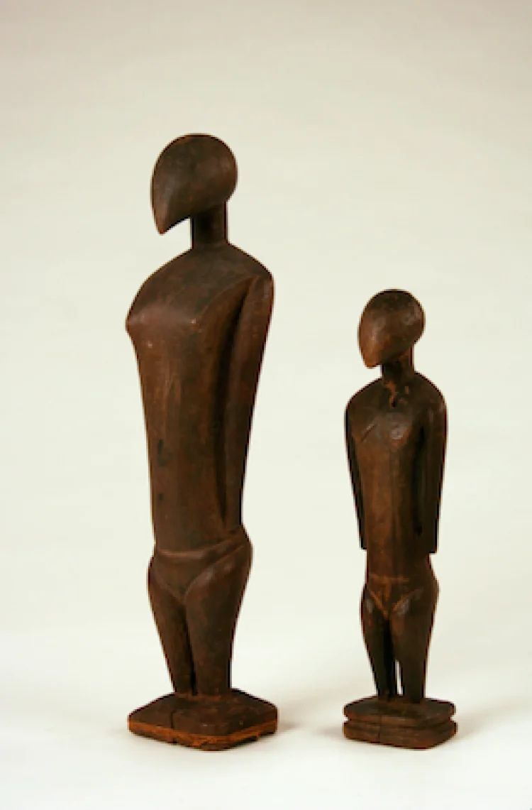tino-Figuren, Atoll Nukuoro, Mikronesien, Sammlung Godeffroy  | © Foto: GRASSI Museum für Völkerkunde zu Leipzig, Foto: Karin Wieckhorst