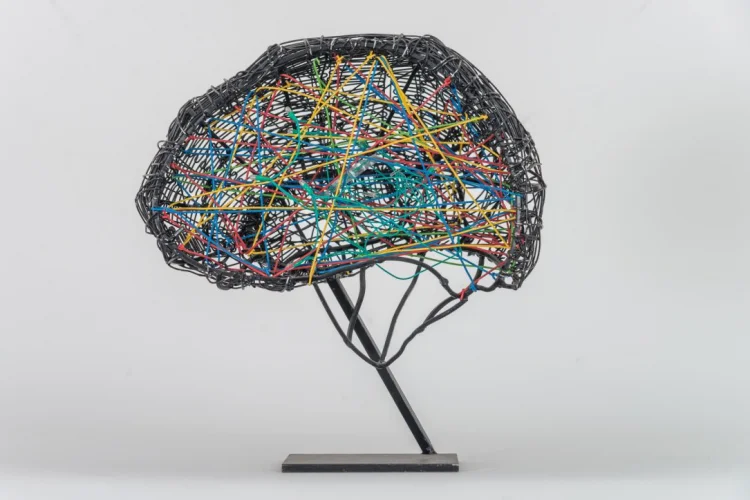 E. R. Nele: Brain / Vernetzung – Modell für eine große Skulptur am Max-Planck-Institut für Hirnforschung, 2001 | © Foto: Günzel/Rademacher 