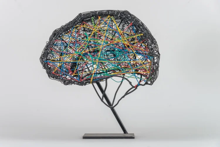 E. R. Nele: Brain / Vernetzung – Modell für eine große Skulptur am Max-Planck-Institut für Hirnforschung, 2001 | © Foto: Günzel/Rademacher