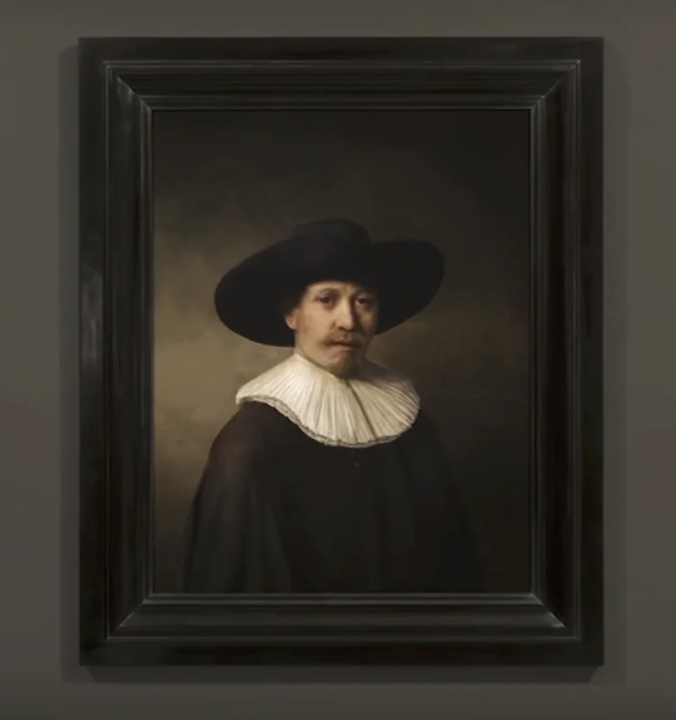 The Next Rembrandt, mittels KI und 3D-Drucker erzeugtes Kunstwerk, hervorgegangen aus einem interdisziplinären Forschungsprojekt