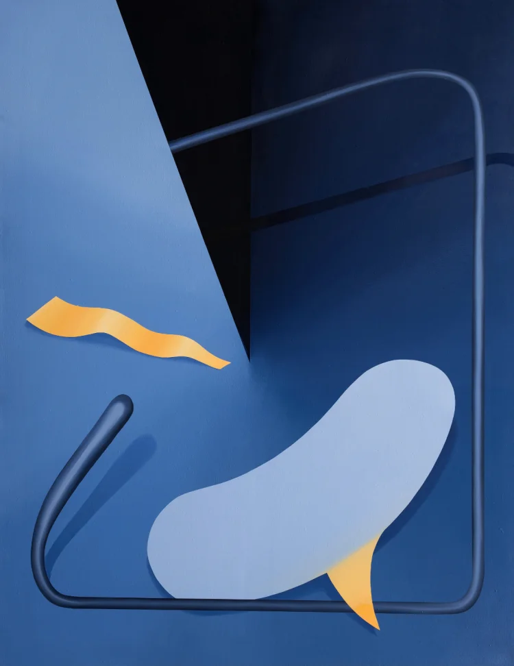 Anna Nero: Afterhour, 130 x 100 cm, Öl und Acryl auf Leinwand, 2023 | © Foto: Alexander Neroslavsky