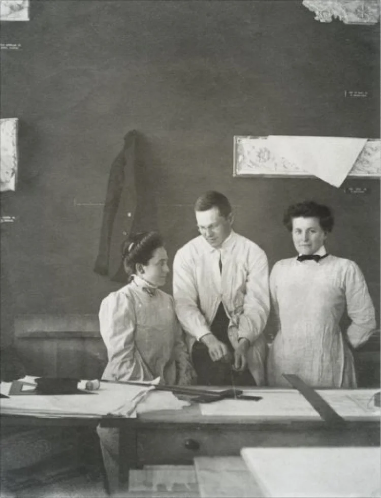 Elisabeth von Knobelsdorff und Therese Mogger an der Technischen Hochschule München, 1909/10 | © Foto: Foto: I. Weber-Pfleger