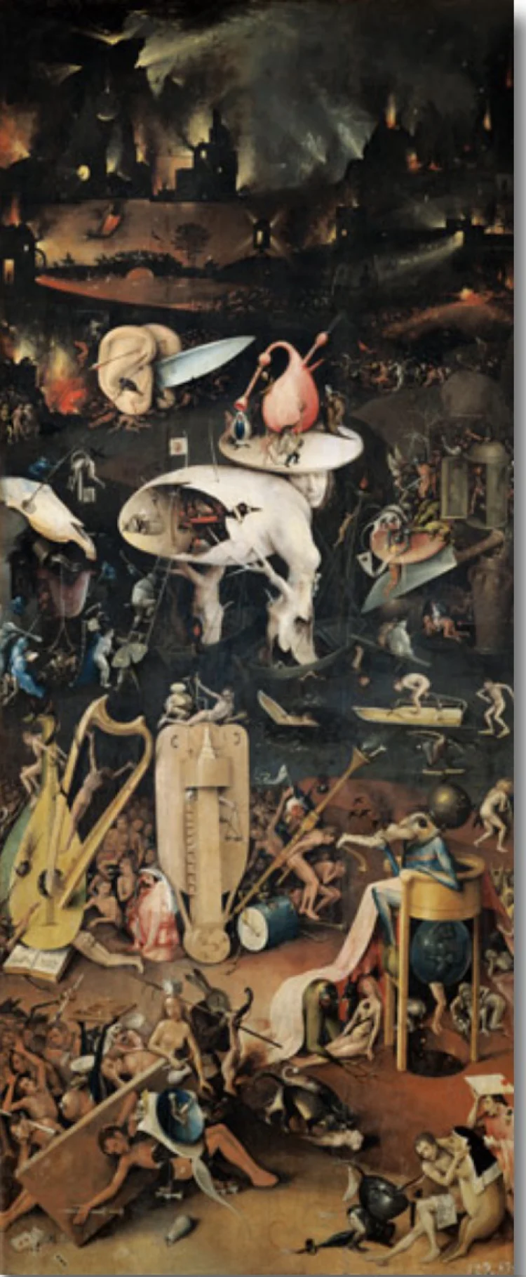 Hieronymus Boschs »Garten der Lüste«, rechter Flügel