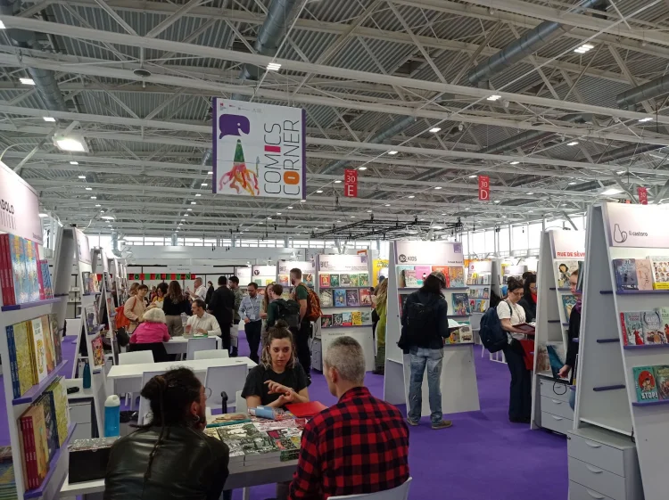 Comic-Ecke auf der Buchmesse in Bologna | © Foto: Autorin