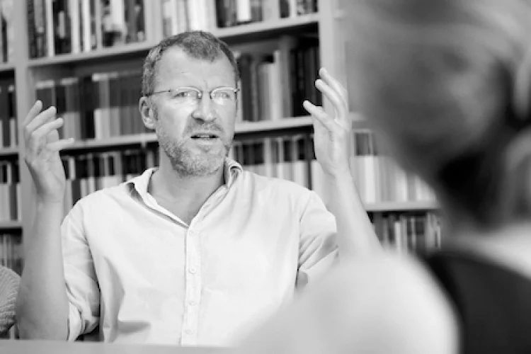 	  Andreas Maier im Gespräch mit Barbara Englert  | © Foto: Foto: Alexander Paul Englert