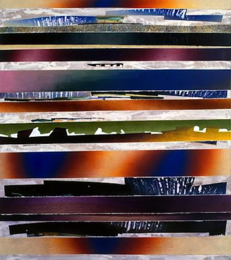Adam Jankowski: Mururoa 3, 1997, Acryl auf Leinwand, 200×180 cm