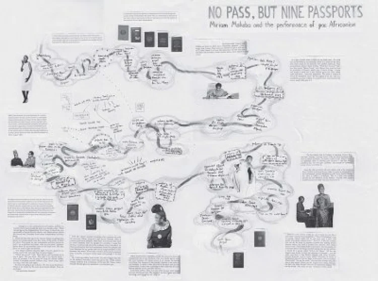 „No Pass, but Nine Passports“ – Miriam Makeba and the Performance of Panafricanism  | © Foto: Foto: Chimurenga Chronic: „On Circulations and the African Imagination of a Borderless World“, 2018 (https://chimurengachronic.co.za/no-pass-but-nine-passports/)