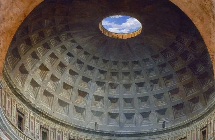 „Pantheon Rom“ (Ausschnitt), um 1734, Giovanni Paolo Pannini | Öl auf Leinwand | National Gallery of Art, Washington D.C. | © Foto: Wikimedia Commons