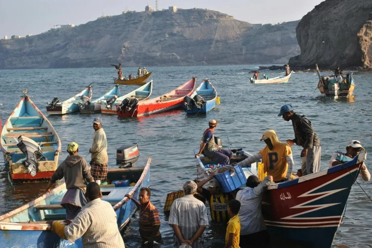 Fischer in Aden, Jemen, 2021