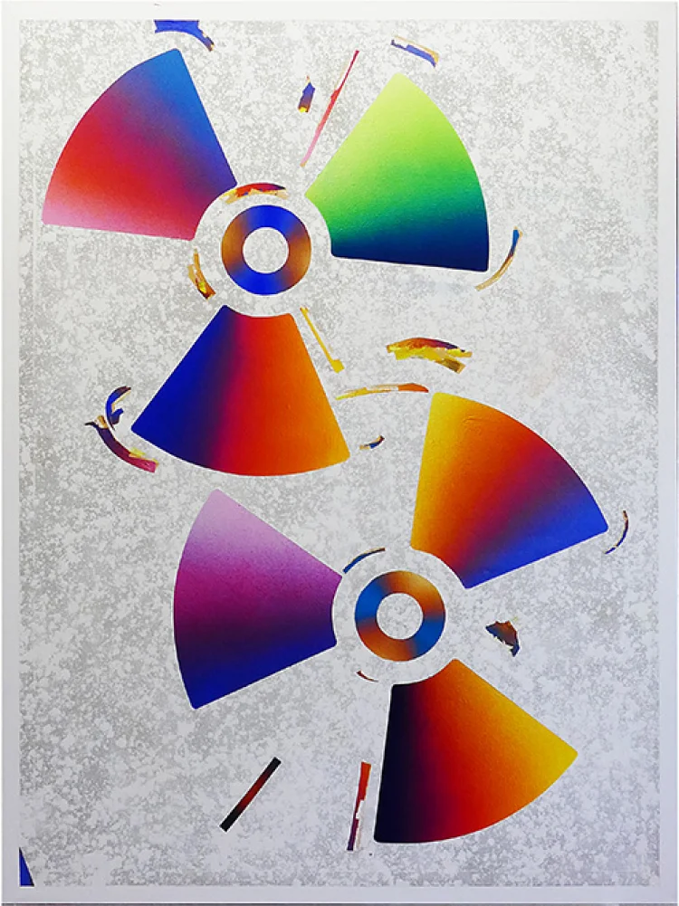 Adam Jankowski: Radiation d'Orphee Nr. 3, 2019, Acryl auf Leinwand, 240 x 180 cm