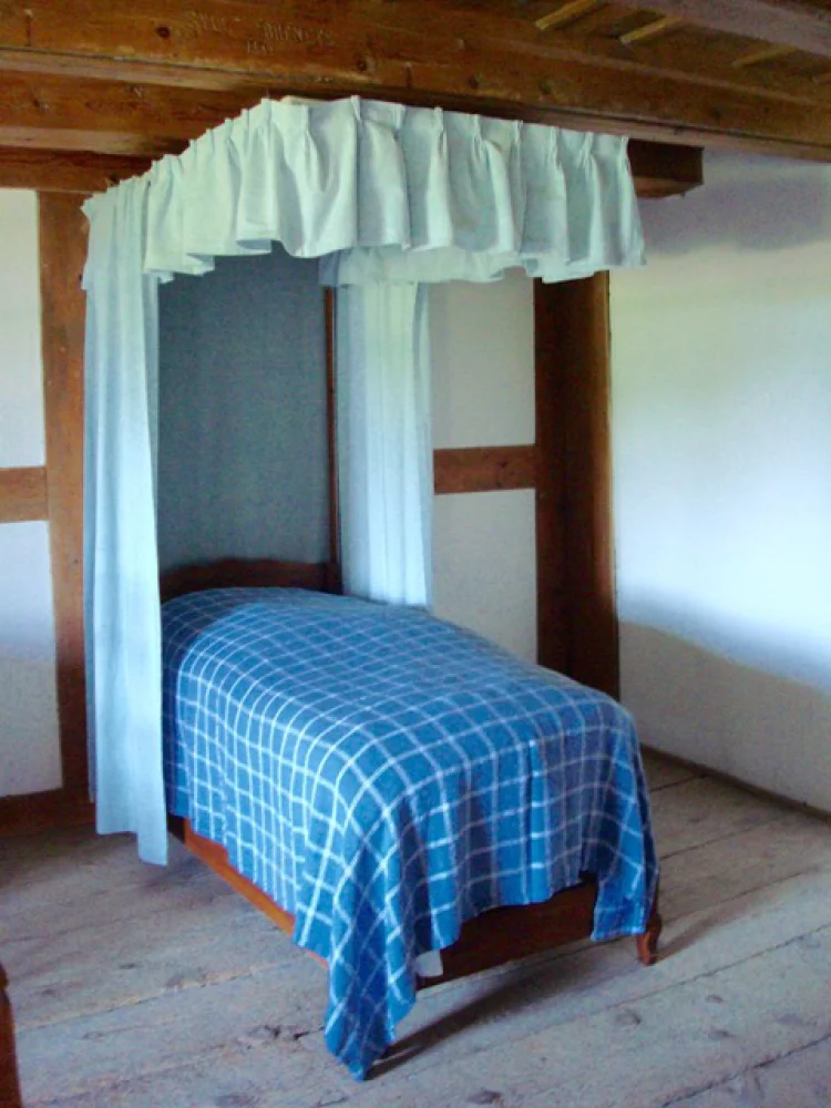 Schlafzimmer J.J.Rousseau (auf der St.Petersinsel) | © Foto: Fredie F. Beckmans
