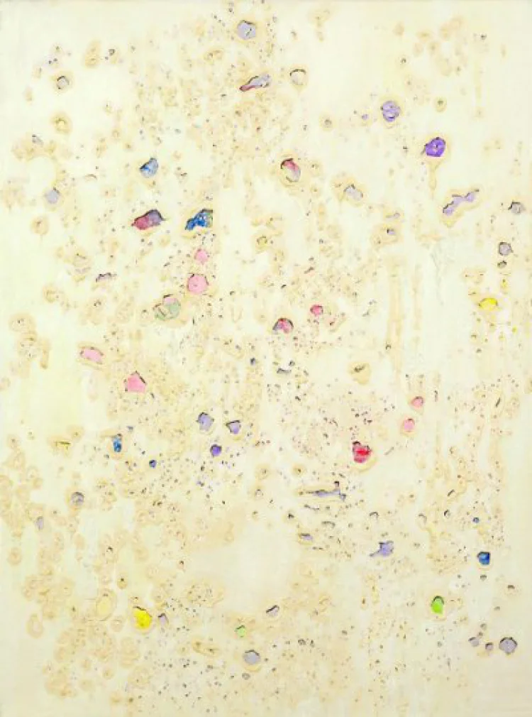 E.M.C. Collard: rainbow skin, 2014, Öl, Acryl, Pigment auf Leinwand, 80 × 60 cm | © Foto: E.M.C. Collard